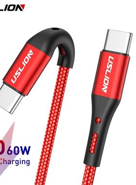 60W Type C To Type C Cable Quick Charging Data Wire For POCO f5 Tablet Laptap USB C to USB C Cord Qu