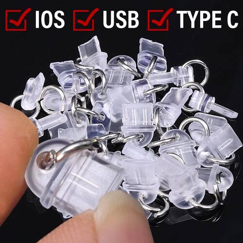 For IOS/Type C/Micro USB Charging Port Anti Dust Stopper Dus