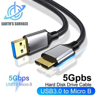 USB3.0 Type A to Micro B External Hard Drive Disk Cable 5Gbps Quick Data Sync Cord Micro B USB3.0 HD