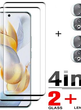 4in1 Tempered Glass For Huawei Honor 90 Pro Screen Protector Camera Lens Protective Film for Huawei