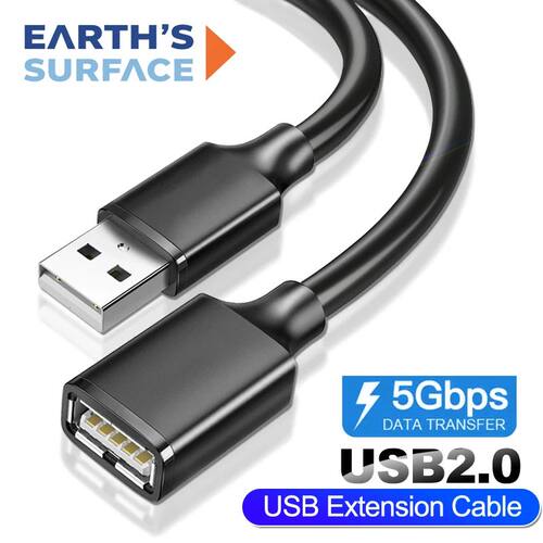 USB 2.0 Extension Cable USB Cable Male to Female Extender Cord Data Cable forPc Smart TV PS4 PS3 Xbo