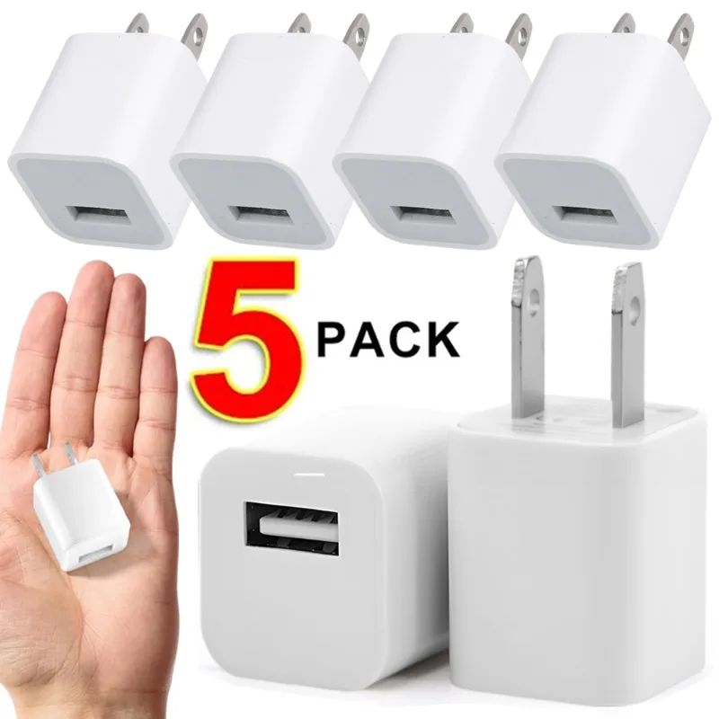 1-5Pcs USB Wall Charger Adapter Quick Charging for iPhone 14 13 12 11 Pro Max Plus XR XS X 8 7 6 iPa