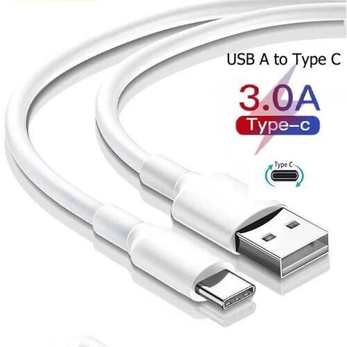 3A USB A to Type C Moblie Phone Cables Quick Charging Cord U