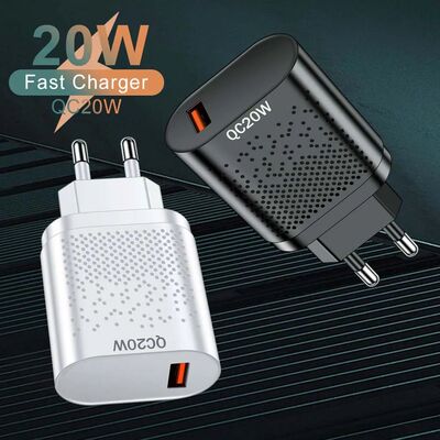 20W USB Charger Mobile Phone Adapter For iPhone Samsung Huawei QC3.0 Travel Charger EU/US/UK/KR Plug