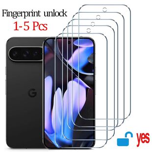 Fingerprint unlock Glass for Pixel 9 Pro 8A 9A 7 6A 7A 8 Pro Screen Protector Pixel 9 Pro XL Tempere