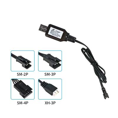 7.4V Dual 3.7V USB Charger For SM-2P/3P SM-4P Reverse XH-3P/4P Li-ion Batteries Electric RC Car Boat