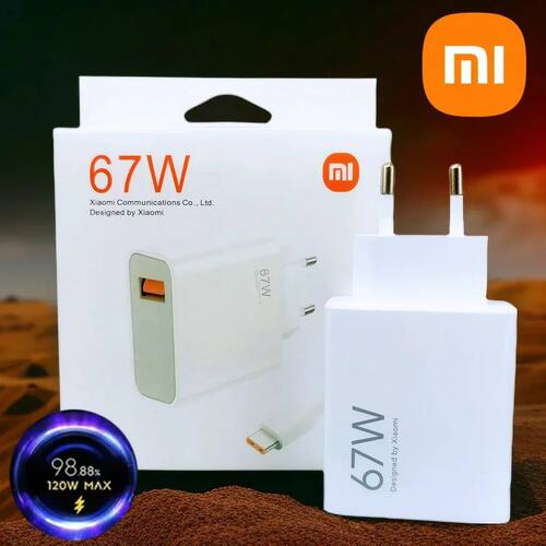 67W Charger Turbo Quick Charge EU/US Adapter Usb Type C Cable For Redmi Note Pro Mi 13 Lite K60 K60E