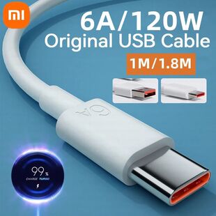 Original 6A Usb Type C Cable Charger 120w Turbo Tipo Quick C