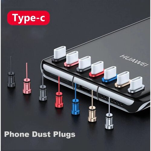 Anti Dust Plug Type C Phone Charging Port 3.5mm Earphone Jac