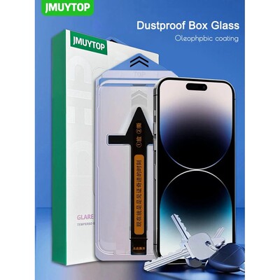 Premium Screen Protector for iPhone 16 15 14 13 12 11 Pro plus Max Tempered Glass Full Coverage Auto