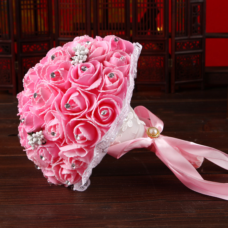 新娘手捧花仿真婚礼婚纱照 喜庆道具鲜花球摄影影楼道具婚庆结婚在类目 节庆用品/礼品, 其它节庆用品中 - 来自Buy2taobao.com提供专业的淘宝代购服务