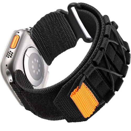 适用华强北ultra2手表带苹果s9轨道绑带魔术贴回环iwatch8运动s7e