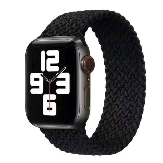 SUITABLE FOR HUAQIANGBEI APPLE IWATCH8 WATCH DT8+ RAINBOW BUCKLE BRAIDED NYLON 5|6|7 GENERATION SE UNIVERSAL