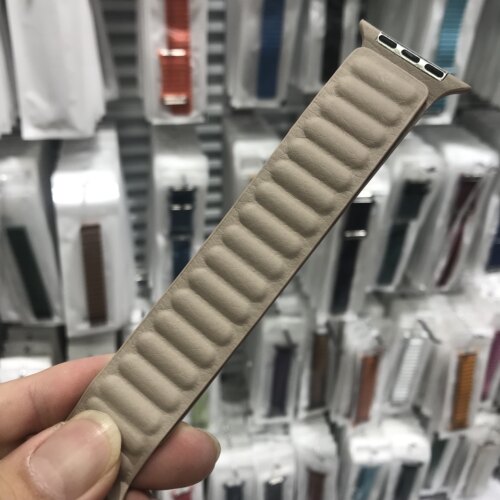 真皮质磁吸手表带s8Ultra星光色