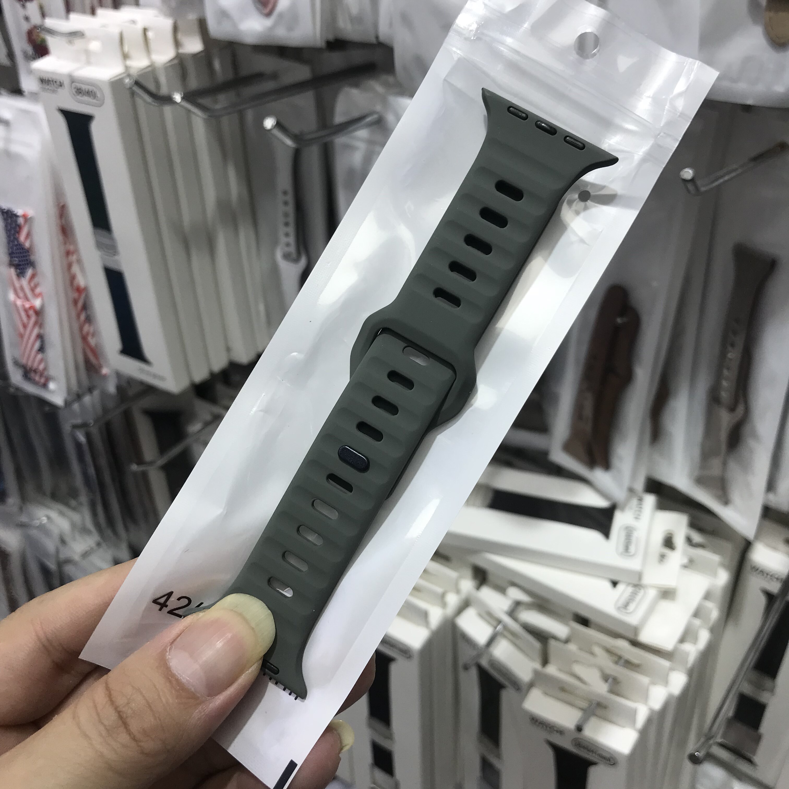 SUITABLE FOR HUAQIANGBEI APPLE WATCH9 STRAP S8S9 ULTRA WATCH SILICONE BAND HK8PROMAX