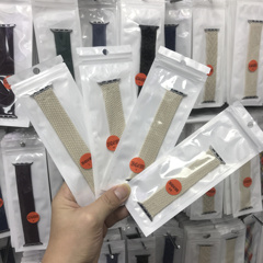 华强北同款iwatch金属头弹力编织se手表带s10新色ultra单圈s9腕带
