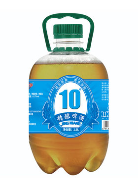 10度精酿啤酒桶装原浆鲜啤精酿全麦1.5L/瓶烧烤扎啤鲜友伴啤酒