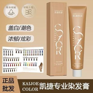 正品凯捷染发膏盖白发美发店单支发廊专用微潮色多段一步到位彩染