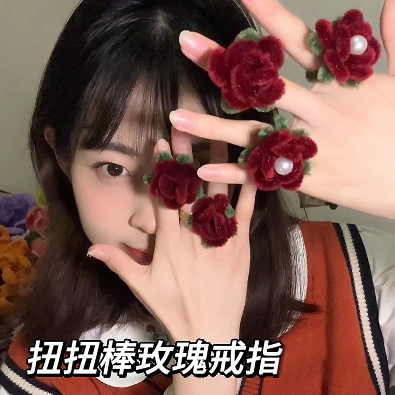 情人节送女朋友自制成品玫瑰花