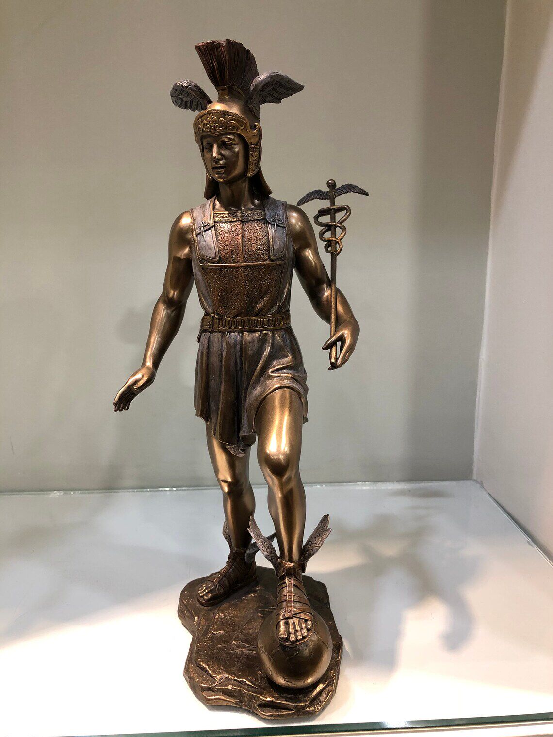 日本代购 雕塑雕像 古希腊赫尔墨斯青铜雕像 家居装饰摆件客厅