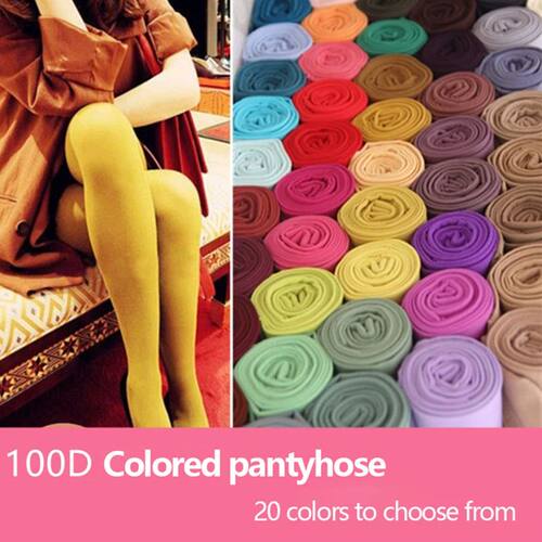 Spring Autumn Colorful Pantyhose Sexy Women's Tights Pantyho