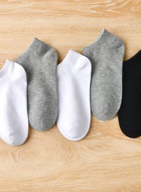 Boneless Boat Socks spring and autumn plain stitch sports Co