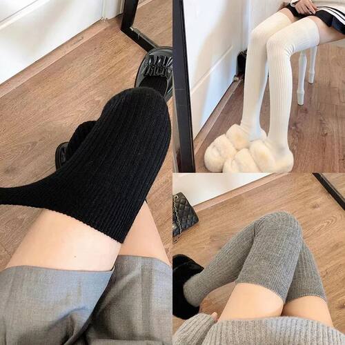 1Pair Thigh High Stockings For Women Trendy Casual Over The