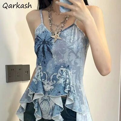 Asymetrical Tanks Camis for Women Niche Design Summer Person