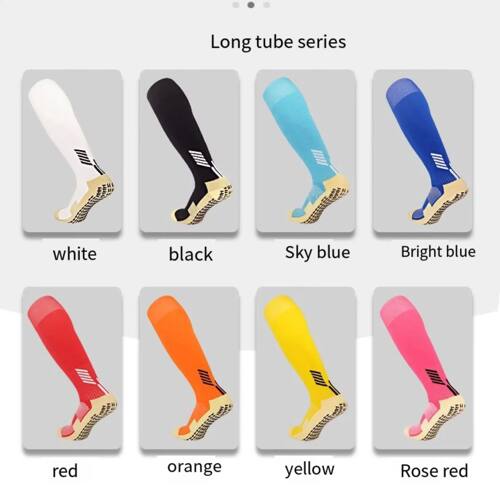 Anti Non Slip Soccer Football Socks Long Length Adhesive Thi