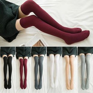 Women's Winter High Stockings Warm over Knee Soft Wool Stock