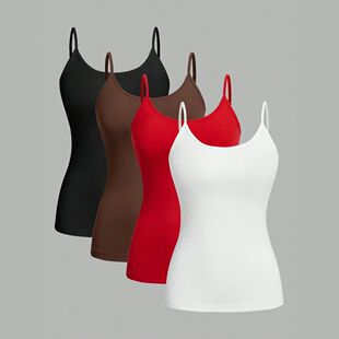 Camisoles Tops Femal Color Tank Solid Women pcs Vest