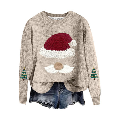 Autumn And Winter Round Neck Sweater Sweater Women's Christm