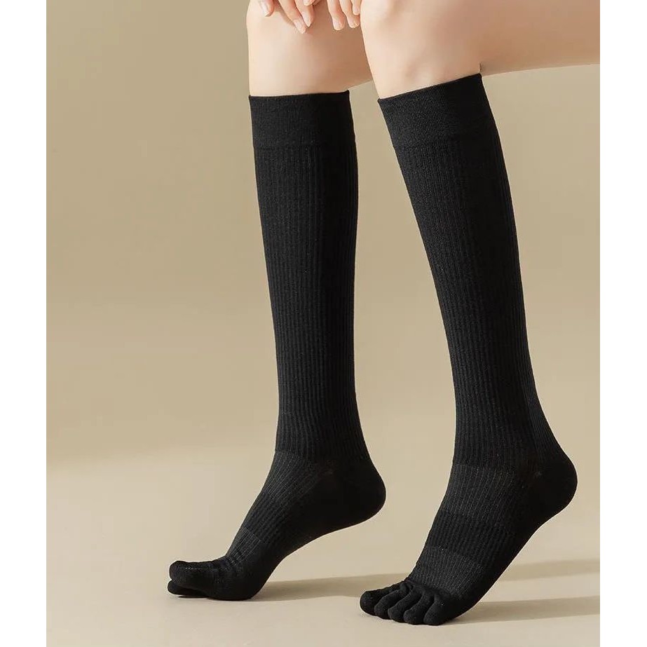 Women's Long Tube Five Finger Socks Pressure leg Stockings P