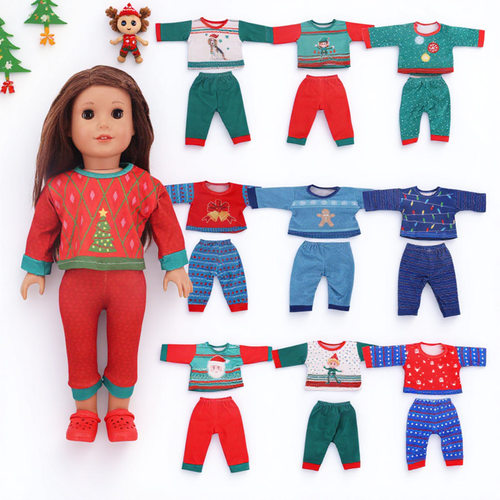 Christmas-style 18-inch American Doll 43cm Reborn Doll Acces