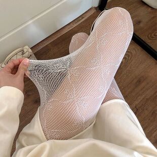 Classic Lolita Hollowed Out Lace Mesh Stockings Bottomed Pan