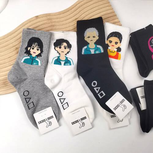 New Popular Anime Socks Soft Thick Warm Student Outdoor Spor