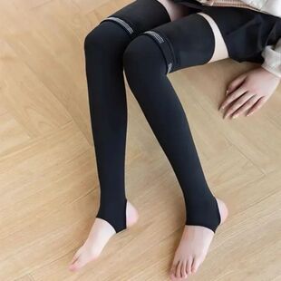 Velvet Knee Thick Silicone Socks Pad with Slip Thigh Anti