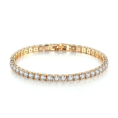 Luxury Hiphop Iced Out 4mm Cubic Zirconia Crystal Tennis Bra