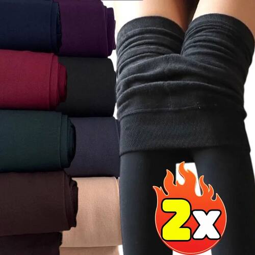 Winter Women Thickened Opaque Tights Solid Colors Elastic St