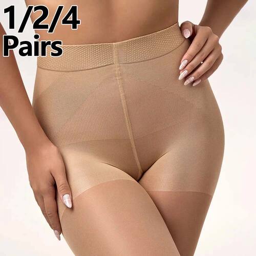 40D Women Buttocks Lifting Sheer Tights Sexy High Waist Elas