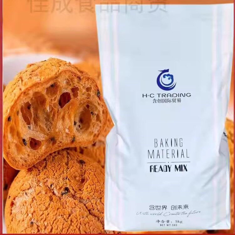 含创麻薯预拌粉5kg 麻薯粉泡芙网红款芝麻酱油款麻薯面包粉送配方