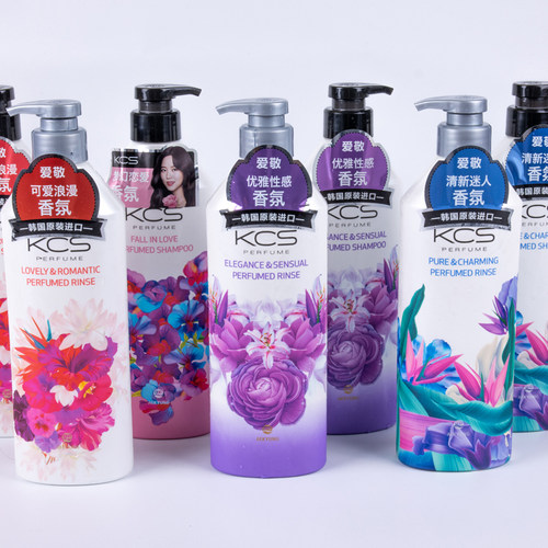韩国爱敬KCS香水洗发水护发素丰盈蓬松染烫滋润深层控油去头屑