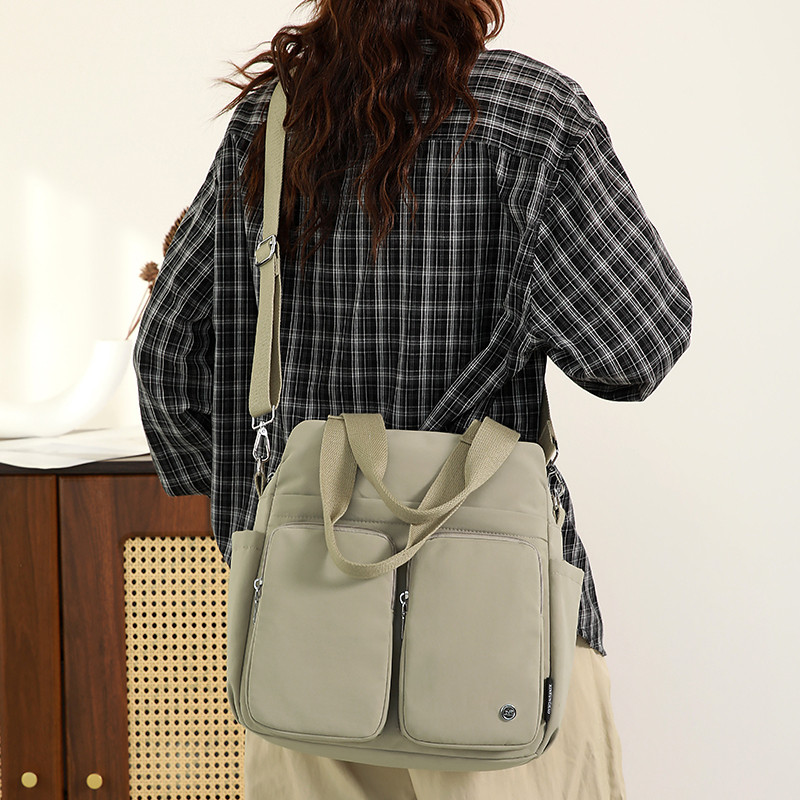 跨境女包春季新款都市简约轻便尼龙布包单肩背包大容量手提斜挎包,箱包皮具/热销女包/男包,邮差包,淘宝优惠券,粉丝福利购,淘宝优惠卷