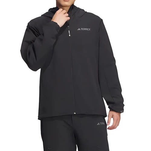 Adidas阿迪达斯男子软壳夹克户外训练加绒运动休闲外套 JE8282