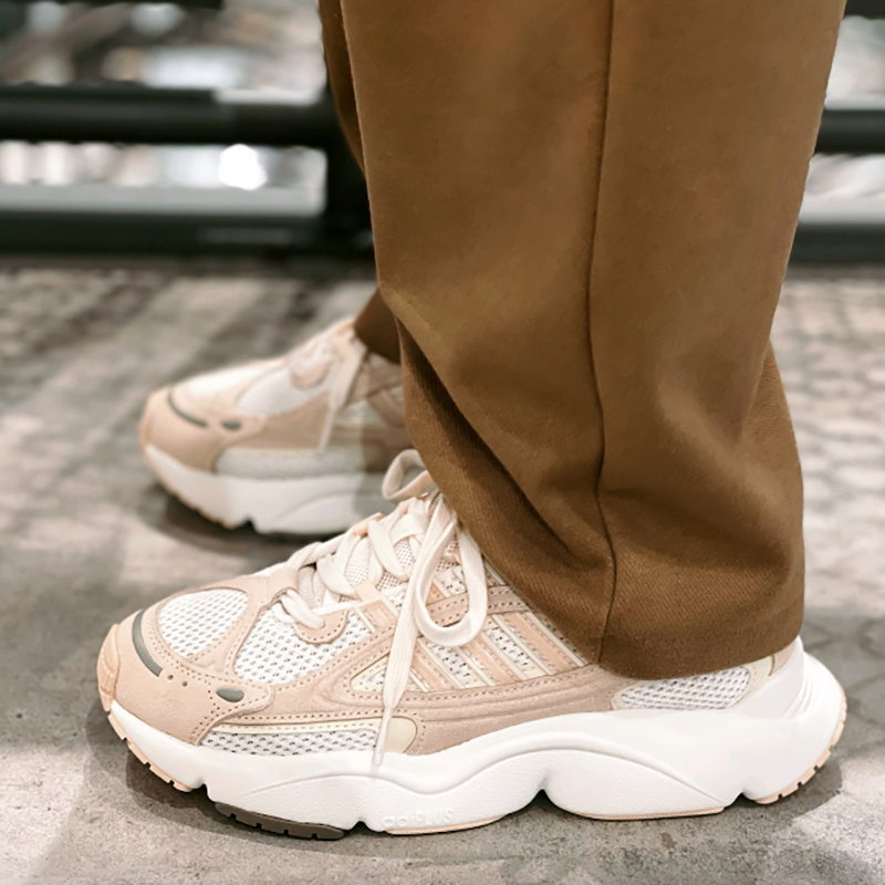 阿迪达斯三叶草女鞋OZMILLEN金属色运动休闲鞋老爹鞋IH3375