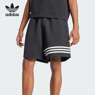 短裤 休闲运动针织五分裤 JC9941 系带宽松时尚 阿迪达斯三叶草男士