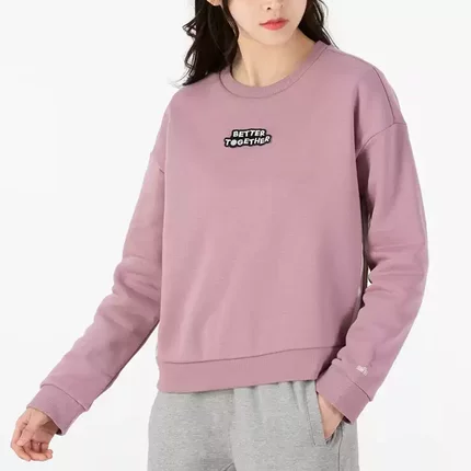 ADIDAS阿迪达斯卫衣女套头衫加厚运动服女士外套加绒上衣 HD7284