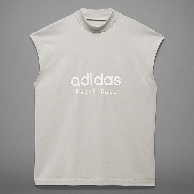 ADIDAS迪达斯Basketball Chapter宽松男女半高领无袖T恤 IA3445