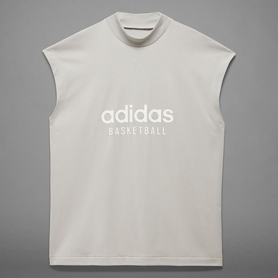 ADIDAS迪达斯Basketball Chapter宽松男女半高领无袖T恤 IA3445