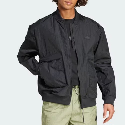 Adidas阿迪达斯款男士复古宽松夹克外套棒球服上衣 IY1503 1505